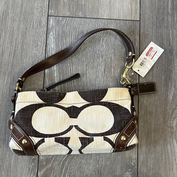 Coach Brown and Cream Small Bag - Picture 2 of 7